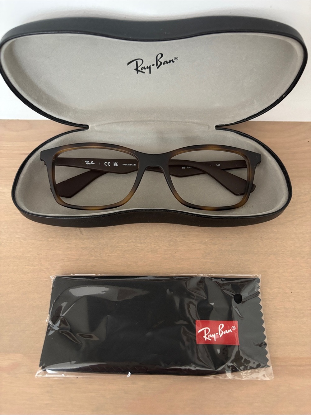 Ray-Ban Men’s/Unisex Tortoise/Brown Optical Glasses with Case